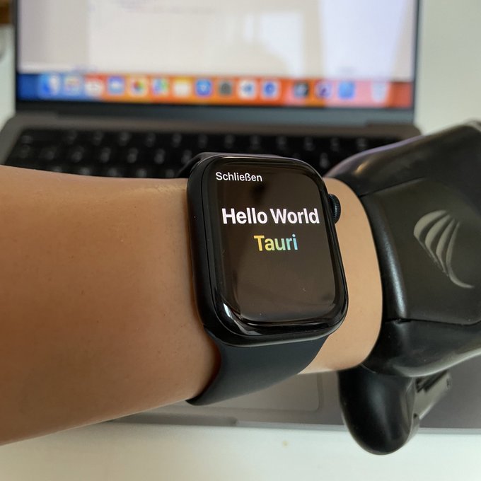 Hello World Tauri on watchOS